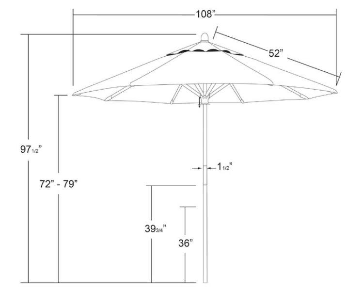 Wood Umbrella Outdoor  LMPATIO Supplier