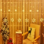 Snowflake Window Curtain Christmas Lights Lm Patio Manufactory