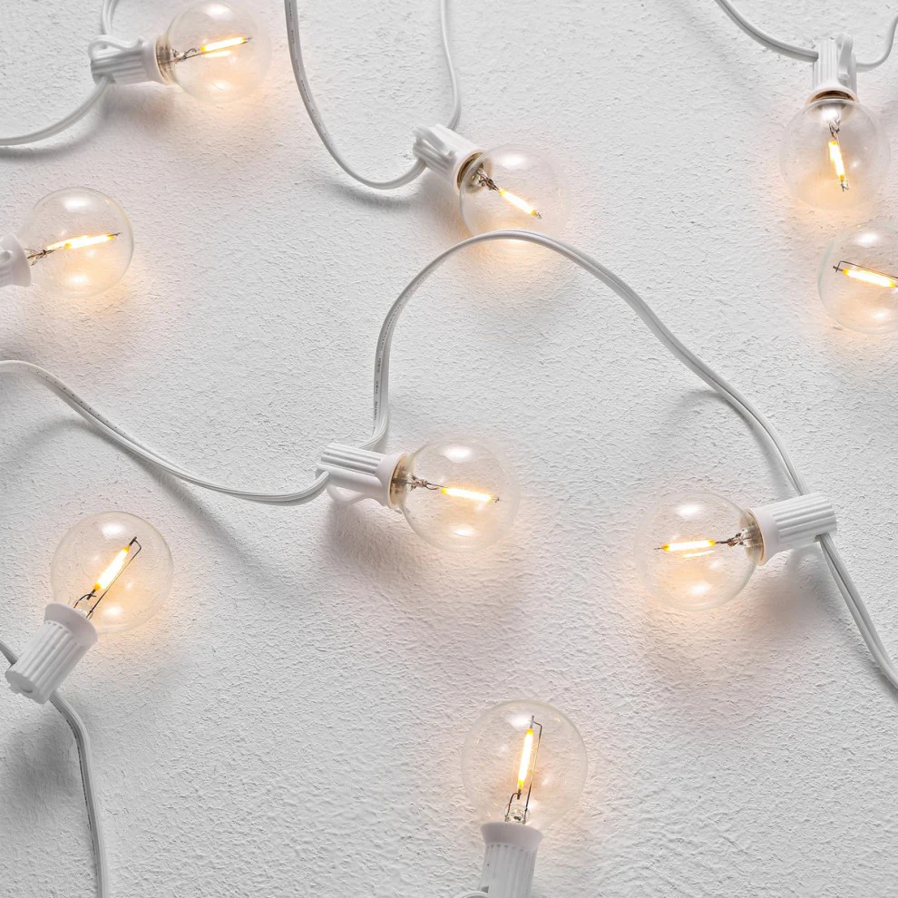 Led Outdoor String Lights White Lm Patio Manufactory
