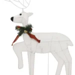 Lighted Reindeer And Sleigh Christmas Decoration Lm Patio Manufactory