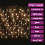Lighting Led Curtain Icicle Lights Lm Patio Manufactory